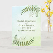 Waterverf Botanische Persoonlijke Sympathiekaart Kaart (Gele Bloem)