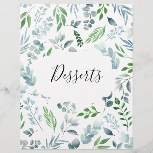 Waterverf Botanische recept Multomap Tabblad Divid (Voorkant)