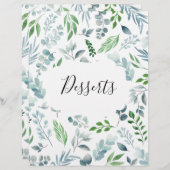 Waterverf Botanische recept Multomap Tabblad Divid (Voorkant / Achterkant)