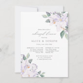 Waterverf Botanische repetitie Diner Kaart (Voorkant)