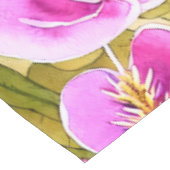 Waterverf Botanische Roze en Gouden Bloem Tafelkleed (Gekanteld)