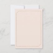 Waterverf botanische roze lente bloemen RSVP Kaart (Achterkant)