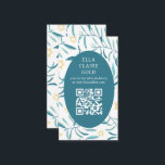 Waterverf Botanische Star David Bar Bat Mitzvah QR Informatiekaartje<br><div class="desc">Perfecte bijzetkaart om een vleermuismitswa, bar mitswa of andere joodse viering aan te kondigen! Hand gemaakte waterverf kunst voor u aan de voor- en achterkant! VOLLEDIG ! Klik op "Personaliseren" hierboven om de tekst te bewerken en uw link toe te voegen aan de QR-code. Klik op "bewerken met behulp van...</div>