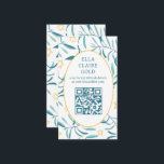 Waterverf Botanische Star David Bar Bat Mitzvah QR Informatiekaartje<br><div class="desc">Perfecte bijzetkaart om een vleermuismitswa, bar mitswa of andere joodse viering aan te kondigen! Hand gemaakte waterverf kunst voor u aan de voor- en achterkant! VOLLEDIG ! Klik op "Personaliseren" hierboven om de tekst te bewerken en uw link toe te voegen aan de QR-code. Klik op "bewerken met behulp van...</div>