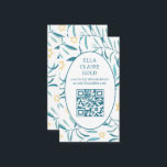 Waterverf Botanische Star David Bar Bat Mitzvah QR Informatiekaartje<br><div class="desc">Perfecte bijzetkaart om een vleermuismitswa, bar mitswa of andere joodse viering aan te kondigen! Hand gemaakte waterverf kunst voor u aan de voor- en achterkant! VOLLEDIG ! Klik op "Personaliseren" hierboven om de tekst te bewerken en uw link toe te voegen aan de QR-code. Klik op "bewerken met behulp van...</div>