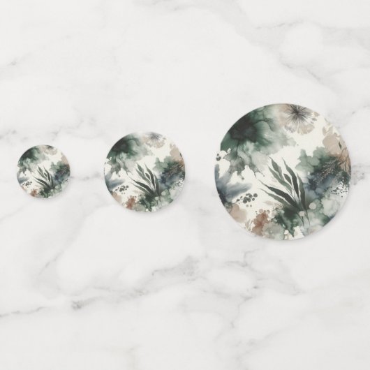 Waterverf Botanische Tafel Confetti (Achterkanten)