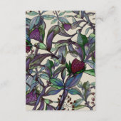 Waterverf botanische trouwgastinformatie informatiekaartje (Achterkant)