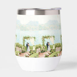 Waterverf Botanische Trouwmok – Cadeautje voor gas