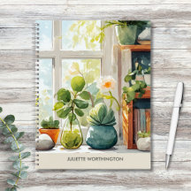 Waterverf Botanische Tuin Persoonlijk Notitieboek