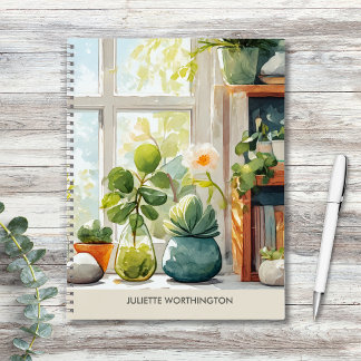 Waterverf Botanische Tuin Persoonlijk Notitieboek