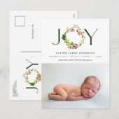 Waterverf botanische vakantie aankondiging (Voorkant / Achterkant)