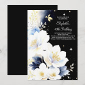 Waterverf Botanische Verrassing 40e Verjaardag Kaart (Voorkant / Achterkant)