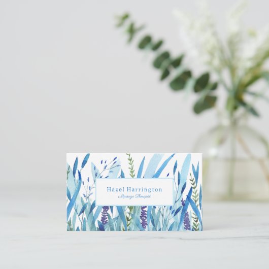 Waterverf Botanische Visitekaartjes  (Staand voorkant)