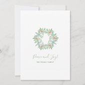 Waterverf Botanische weeën en Berries Feestdagenkaart (Voorkant)