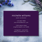 Waterverf botanische wilde bloemen visitekaartje