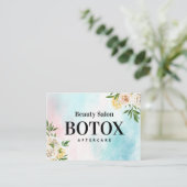 Waterverf Botox Aftercare Visitekaartje (Staand voorkant)