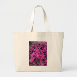 Waterverf-Bougainvillea Grote Tote Bag