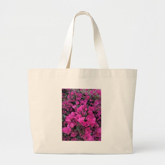 Waterverf-Bougainvillea Grote Tote Bag (Voorkant)