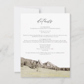 Waterverf Boulder Colorado Flatirons - Kaart (Voorkant)