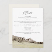 Waterverf Boulder Colorado Flatirons - Kaart (Voorkant / Achterkant)