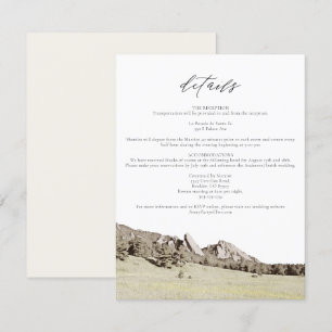 Waterverf Boulder Colorado Flatirons - Kaart