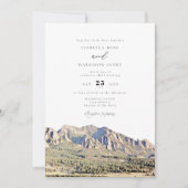 Waterverf Boulder Colorado Flatirons Wedding Kaart (Voorkant)