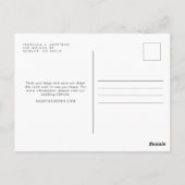 Waterverf Boulder Colorado sparen de Datum Briefkaart (Achterkant)