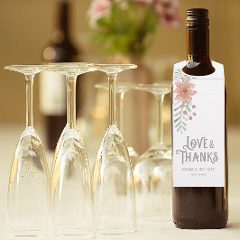 Waterverf Bouquet Blush ID654 Flessenhanger