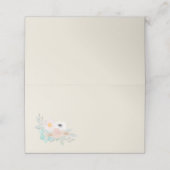 Waterverf Bouquet, bordjes Plaatskaartje (Buitenkant ongevouwen)