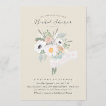 Waterverf Bouquet Bridal Shower