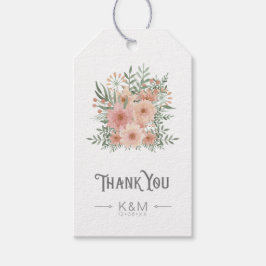 Waterverf Bouquet Dank u Blush ID654 Cadeaulabel