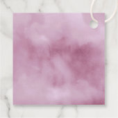 Waterverf Bouquet Dank u Lila ID654 Bedankjes Labels (Achterkant)