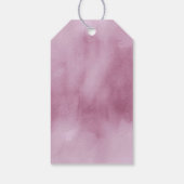 Waterverf Bouquet Dank u Lila ID654 Cadeaulabel (Achterkant)