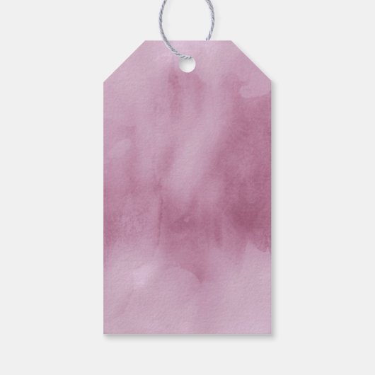 Waterverf Bouquet Dank u Lila ID654 Cadeaulabel (Achterkant)