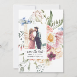 Waterverf Bouquet | Foto's opslaan D Save The Date