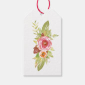 Waterverf Bouquet Gift Labels Cadeaulabel (Voorkant)