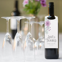 Waterverf Bouquet Lila ID654 Flessenhanger