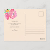 Waterverf Bouquet Mason Jar Flowers We hebben ons  Briefkaart (Achterkant)