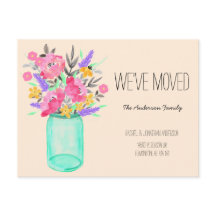 Waterverf Bouquet Mason Jar Flowers We hebben ons 