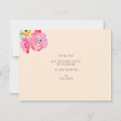 Waterverf Bouquet Mason Jar Flowers We hebben ons  Kaart (Achterkant)