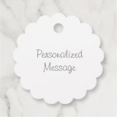 Waterverf Bouquet met meerdere kleuren Bedankjes Labels (Achterkant)