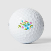 Waterverf Bouquet met meerdere kleuren Golfballen (Voorkant)