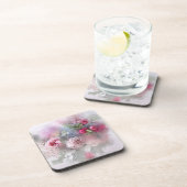 Waterverf Bouquet Sjabloon Flowers Rozen Elegant Bier Onderzetter (Rechterzijde)