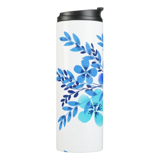 Waterverf Bouquet Thermosbeker (Gedraaid links)