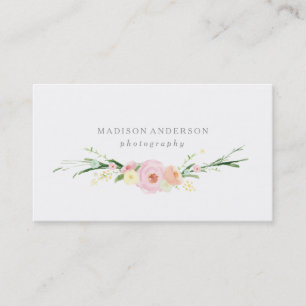 Waterverf Bouquet   Visitekaartjes