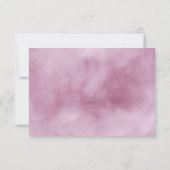 Waterverf Bouquet Vrijgezellenfeest Lila ID654 Kaart (Achterkant)