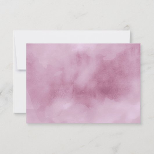 Waterverf Bouquet Vrijgezellenfeest Lila ID654 Kaart (Achterkant)