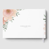 Waterverf Bouquet Wedding Blush ID654 Gastenboek (Achterkant)