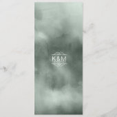 Waterverf Bouquet Wedding Blush ID654 Menu (Achterkant)