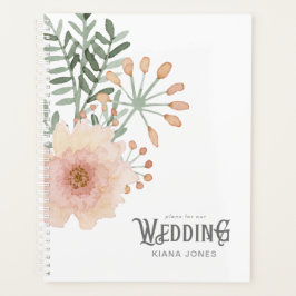 Waterverf Bouquet Wedding Blush ID654 Planner